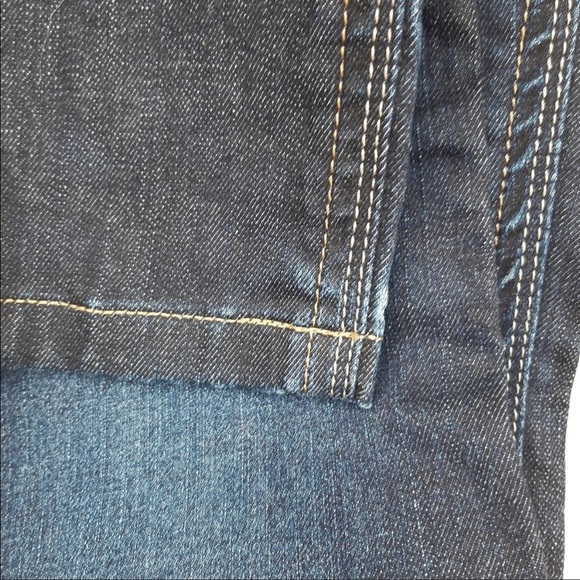 Parasuco straight leg dark wash jeans with fading and creasing detail - Picture 10 of 11